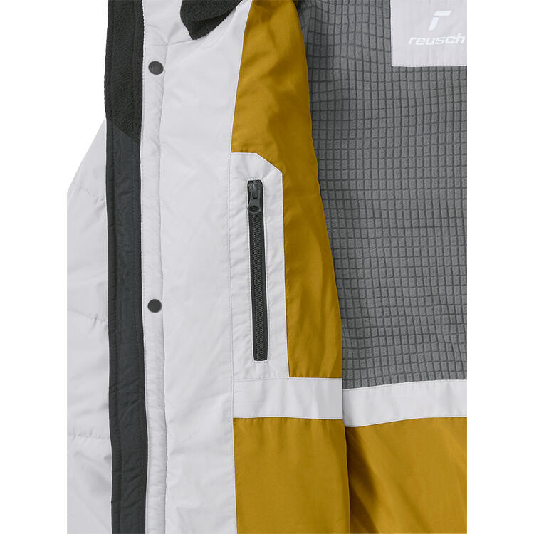 Auf diesem Bild sehen Sie Reusch Herren Aktiv-Steppjacke in der Farbe hellgrau