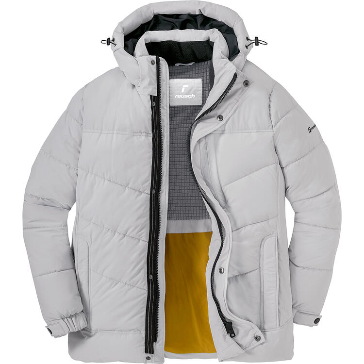 Auf diesem Bild sehen Sie Reusch Herren Aktiv-Steppjacke in der Farbe hellgrau