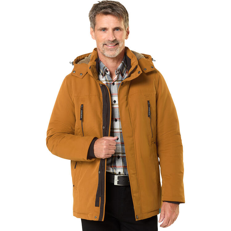 Auf diesem Bild sehen Sie Stone Rich Herren Parka in der Farbe Curry