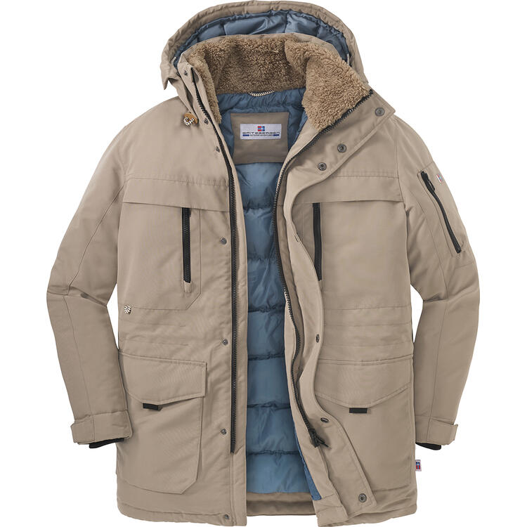 Auf diesem Bild sehen Sie Spitzbergen Herren Outdoor-Parka in der Farbe beige