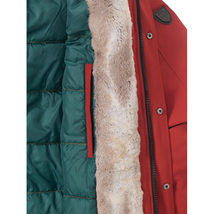 Auf diesem Bild sehen Sie Royal Spencer Herren Funktions-Parka mit Fell in der Farbe terrakotta