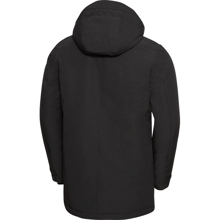 Auf diesem Bild sehen Sie Royal Spencer Herren Funktions-Parka mit Fell in der Farbe schwarz