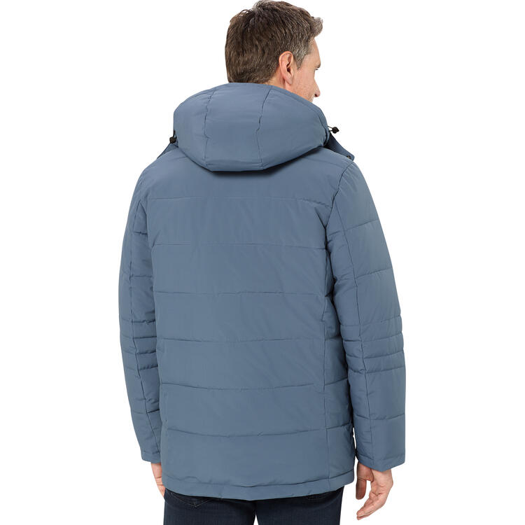 Auf diesem Bild sehen Sie Jacques Britt Herren Stepp-Parka in der Farbe mittelblau