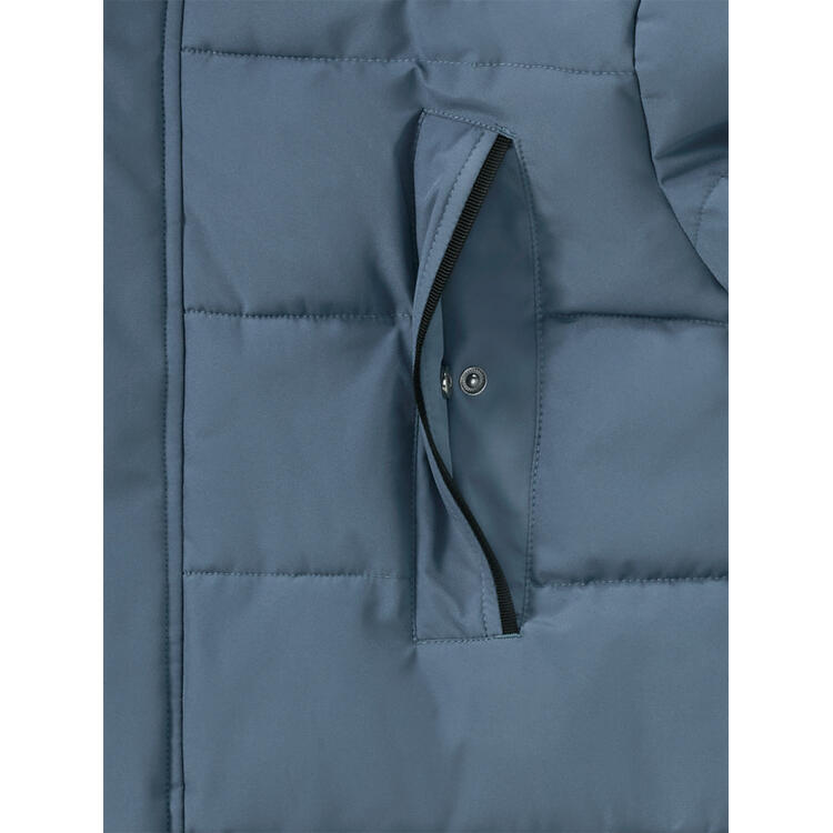 Auf diesem Bild sehen Sie Jacques Britt Herren Stepp-Parka in der Farbe mittelblau