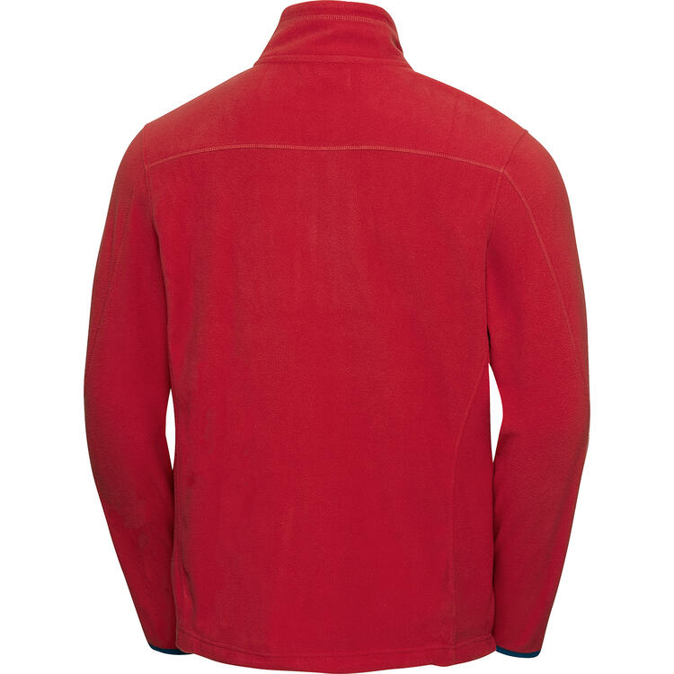 Auf diesem Bild sehen Sie Benetton Herren Fleecejacke in der Farbe rot