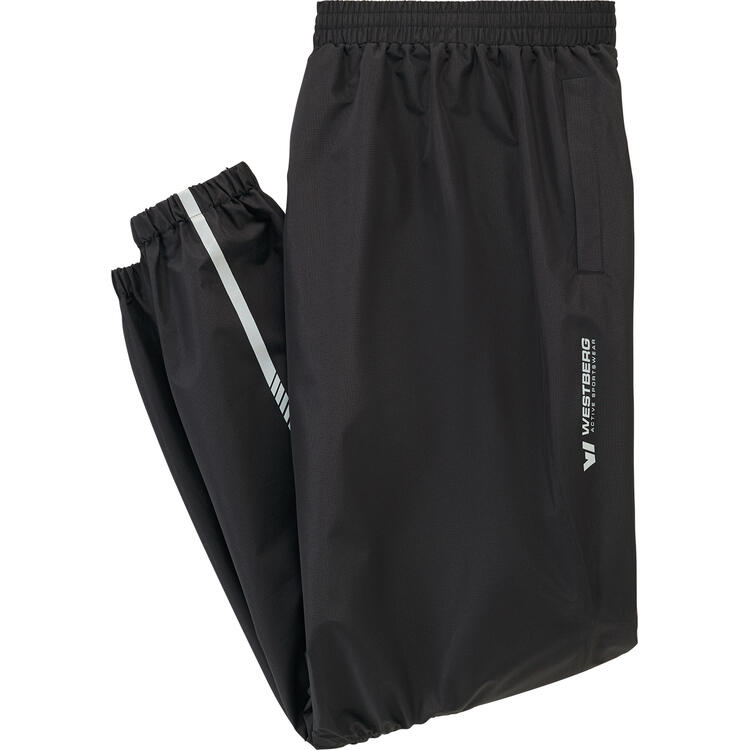 Auf diesem Bild sehen Sie Westberg Regen�berziehhose unisex in der Farbe schwarz