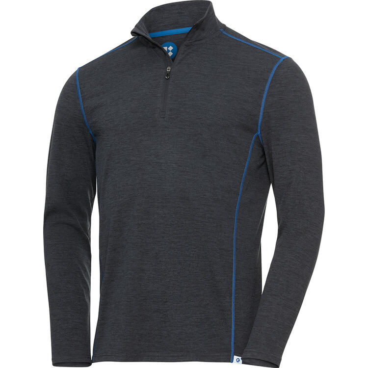 Auf diesem Bild sehen Sie Franz Klammer Thermo-Troyer unisex in der Farbe anthrazit-melange