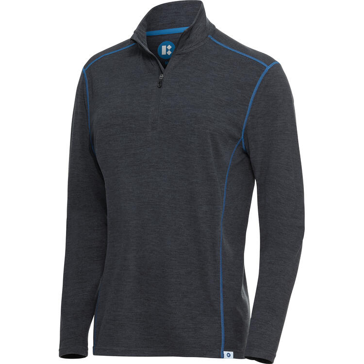 Auf diesem Bild sehen Sie Franz Klammer Thermo-Troyer unisex in der Farbe anthrazit-melange