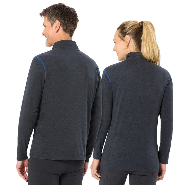 Auf diesem Bild sehen Sie Franz Klammer Thermo-Troyer unisex in der Farbe anthrazit-melange