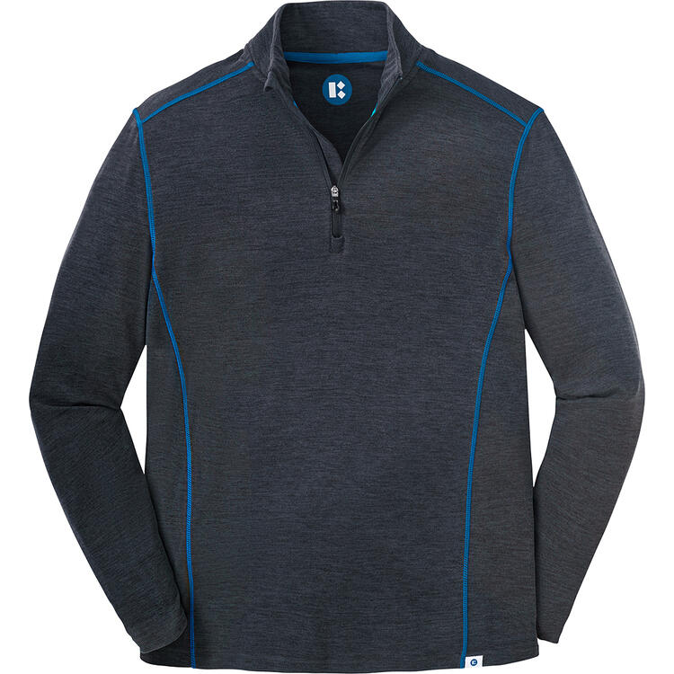 Auf diesem Bild sehen Sie Franz Klammer Thermo-Troyer unisex in der Farbe anthrazit-melange