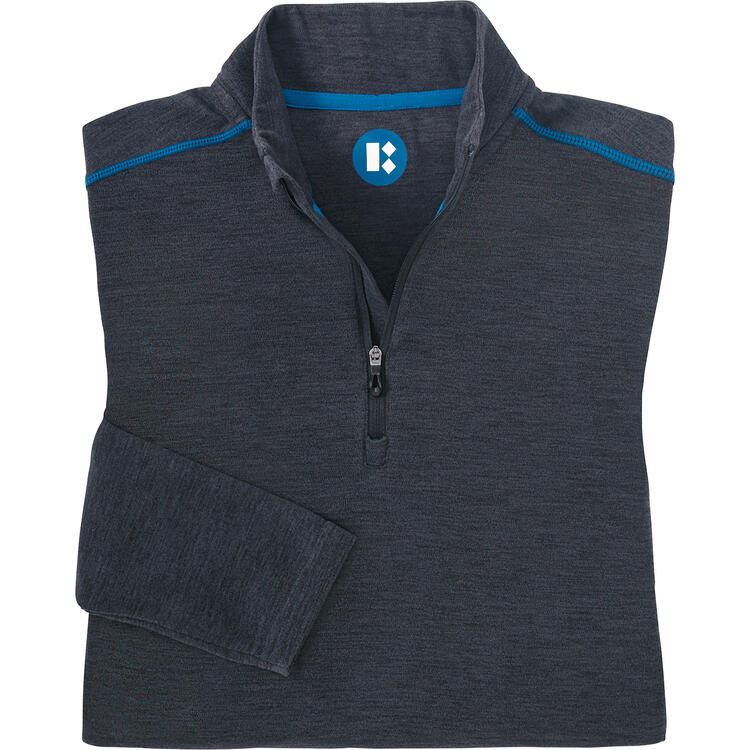 Auf diesem Bild sehen Sie Franz Klammer Thermo-Troyer unisex in der Farbe anthrazit-melange