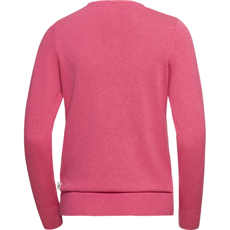 Auf diesem Bild sehen Sie Jacques Britt Damen Pullover mit V-Ausschnitt in der Farbe pink