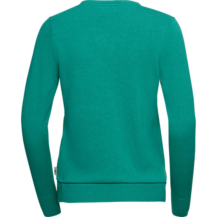 Auf diesem Bild sehen Sie Jacques Britt Damen Pullover mit V-Ausschnitt in der Farbe mintgr�n