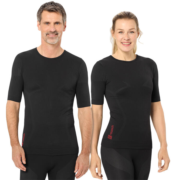 Auf diesem Bild sehen Sie Reusch Funktionsshirt kurz unisex in der Farbe schwarz