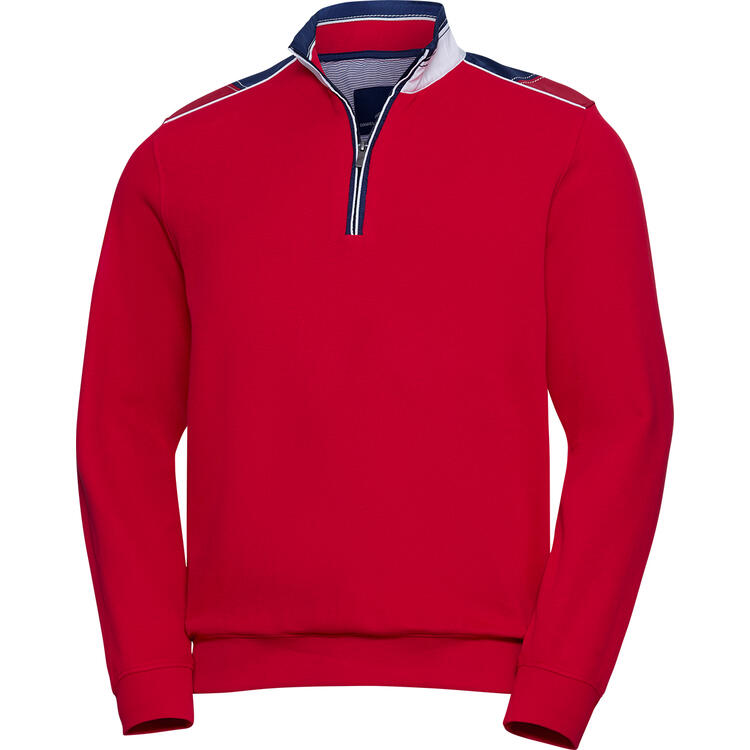 Auf diesem Bild sehen Sie Daniel Hechter Herren Freizeit-Troyer in der Farbe rot