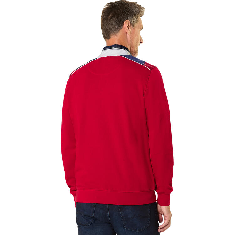 Auf diesem Bild sehen Sie Daniel Hechter Herren Freizeit-Troyer in der Farbe rot