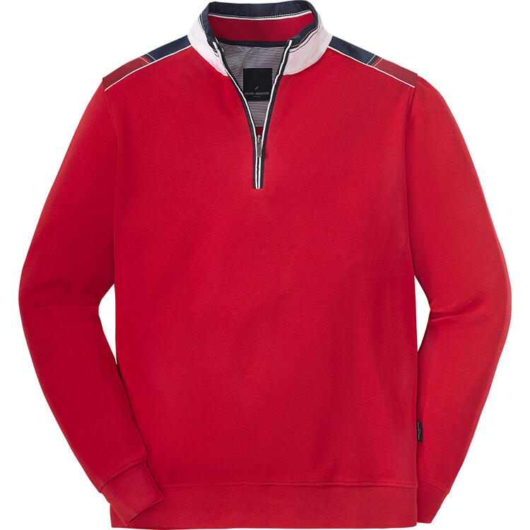 Auf diesem Bild sehen Sie Daniel Hechter Herren Freizeit-Troyer in der Farbe rot