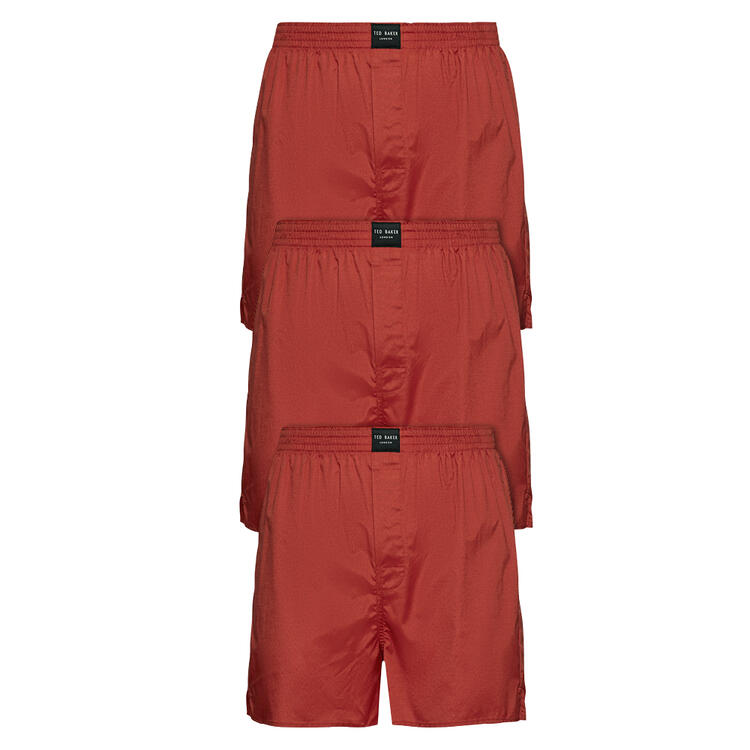 Auf diesem Bild sehen Sie Ted Baker 3er Pack Herren Boxershorts in der Farbe terrakotta