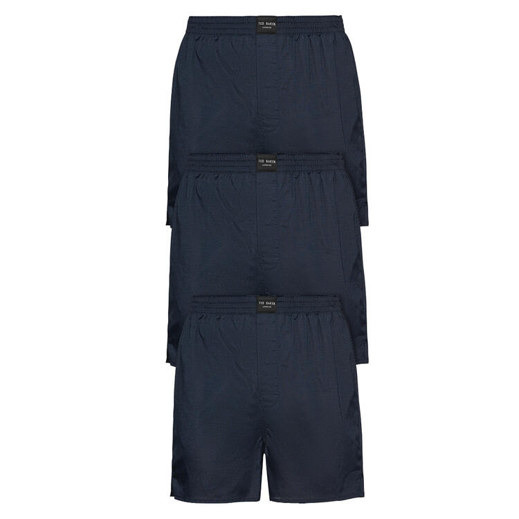 Auf diesem Bild sehen Sie Ted Baker 3er Pack Herren Boxershorts in der Farbe marine
