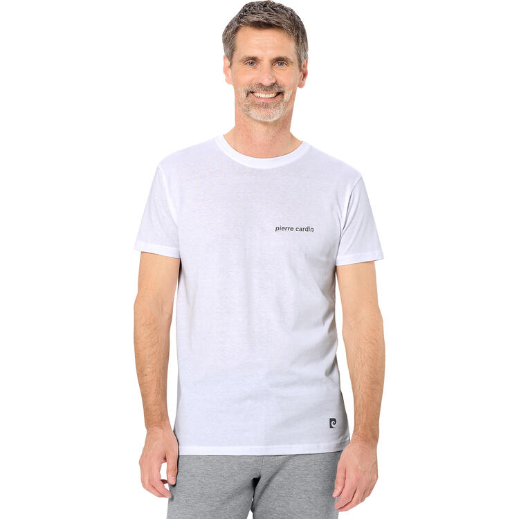Auf diesem Bild sehen Sie Pierre Cardin Herren T-Shirt in der Farbe wei�