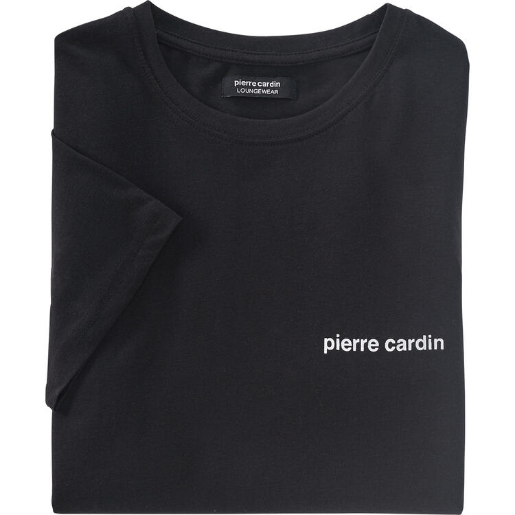 Auf diesem Bild sehen Sie Pierre Cardin Herren T-Shirt in der Farbe schwarz