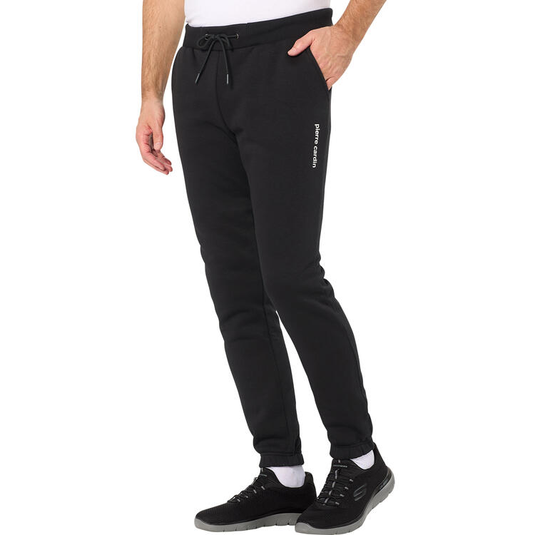 Auf diesem Bild sehen Sie Pierre Cardin Herren Sweathose in der Farbe schwarz