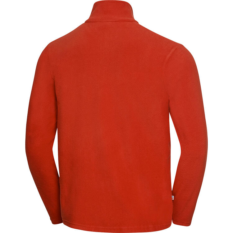 Auf diesem Bild sehen Sie  Spitzbergen Fleeceshirt mit Zipper f�r Damen und Herren  in der Farbe rot