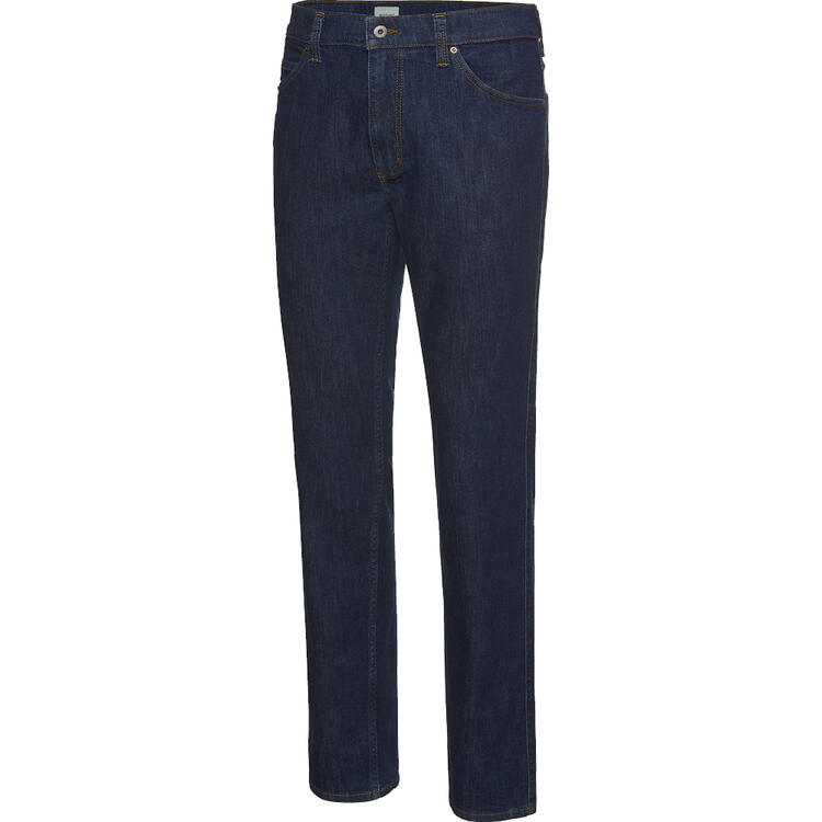 Auf diesem Bild sehen Sie Mustang Herren Stretch-Jeans in der Farbe dunkelblau