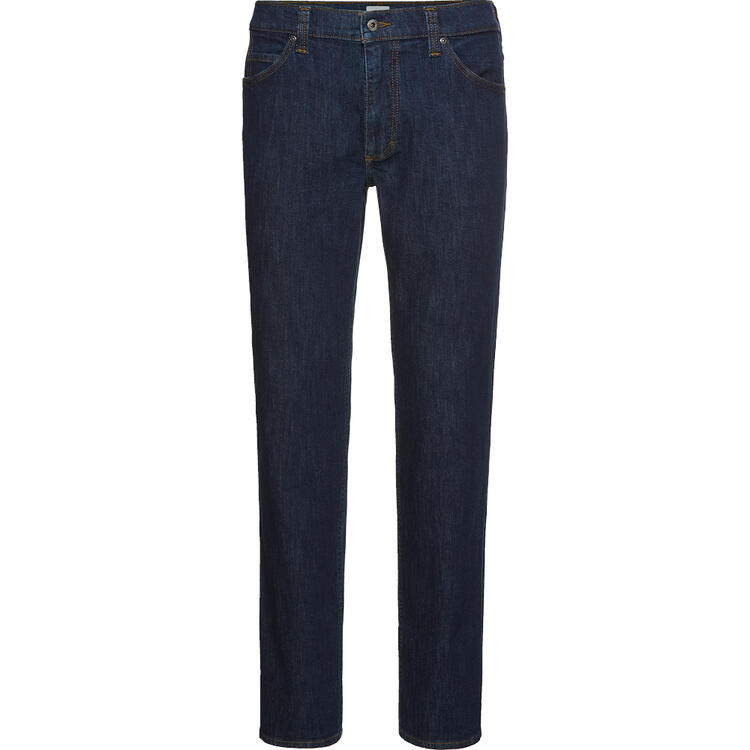 Auf diesem Bild sehen Sie Mustang Herren Stretch-Jeans in der Farbe dunkelblau