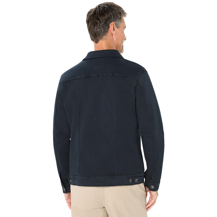 Auf diesem Bild sehen Sie Sisley Herren Jeansjacke in der Farbe dunkelblau