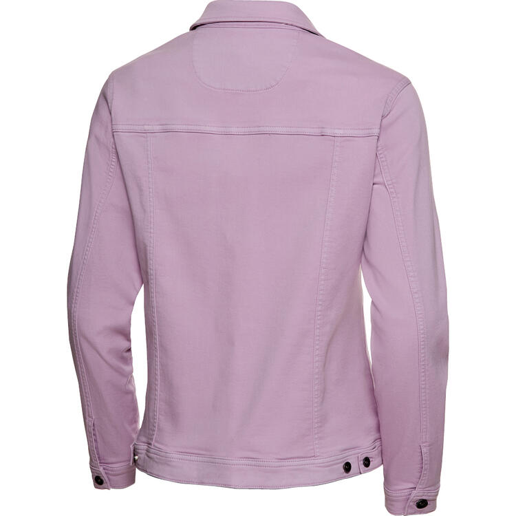 Auf diesem Bild sehen Sie Sisley Damen Jeansjacke in der Farbe flieder