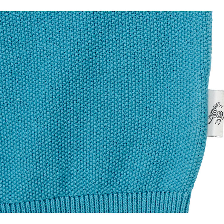 Auf diesem Bild sehen Sie Jacques Britt Herren Strick-Poloshirt kurzarm in der Farbe t�rkis