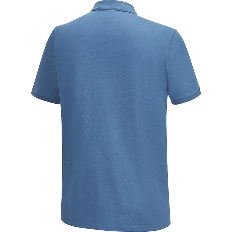 Auf diesem Bild sehen Sie Jacques Britt Herren Poloshirt kurzarm mit Zipp in der Farbe blau