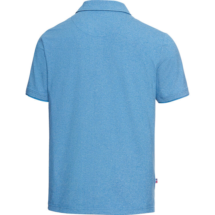 Auf diesem Bild sehen Sie Spitzbergen Herren Funktions-Poloshirt, kurzarm und knitterfrei in der Farbe blau