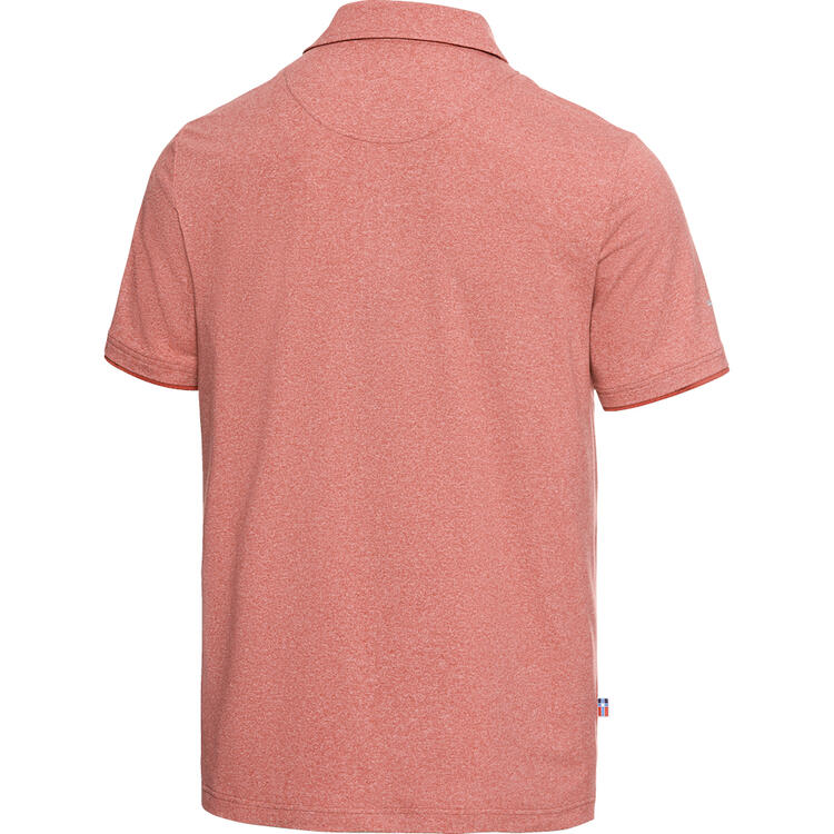 Auf diesem Bild sehen Sie Spitzbergen Herren Funktions-Poloshirt, kurzarm und knitterfrei in der Farbe rot