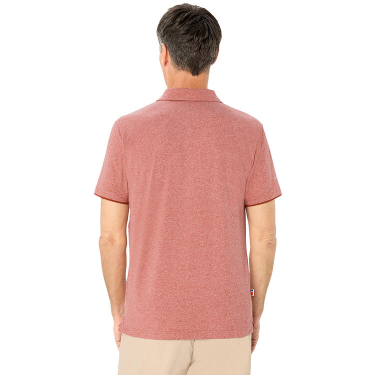 Auf diesem Bild sehen Sie Spitzbergen Herren Funktions-Poloshirt, kurzarm und knitterfrei in der Farbe rot