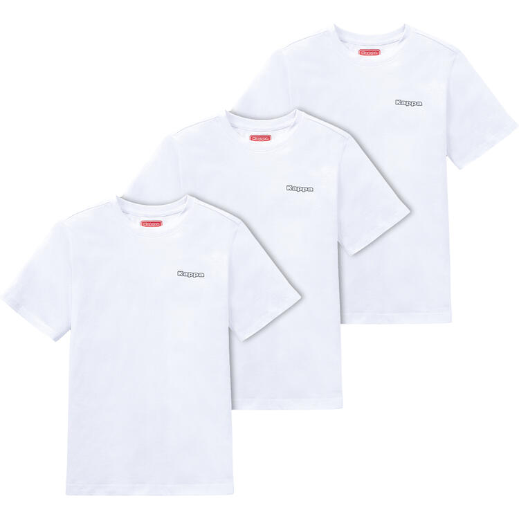 Auf diesem Bild sehen Sie Kappa 3er Pack T-Shirts unisex in der Farbe wei�