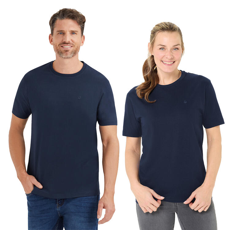 Auf diesem Bild sehen Sie Benetton 5er Pack T-Shirts unisex, pflegeleicht und sportlich in der Farbe gemischt