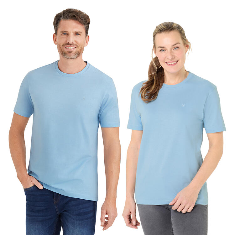 Auf diesem Bild sehen Sie Benetton 10er Pack T-Shirts&nbsp; unisex, pflegeleicht und sportlich in der Farbe bunt