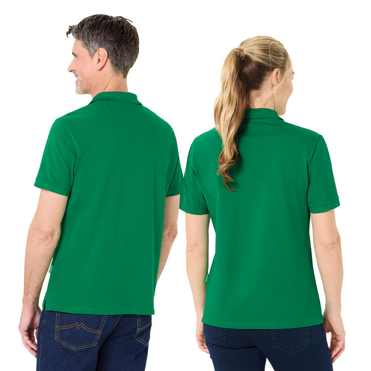Auf diesem Bild sehen Sie Benetton Poloshirt kurzarm unisex, unifarben aus 100% Baumwolle&nbsp; in der Farbe gr�n