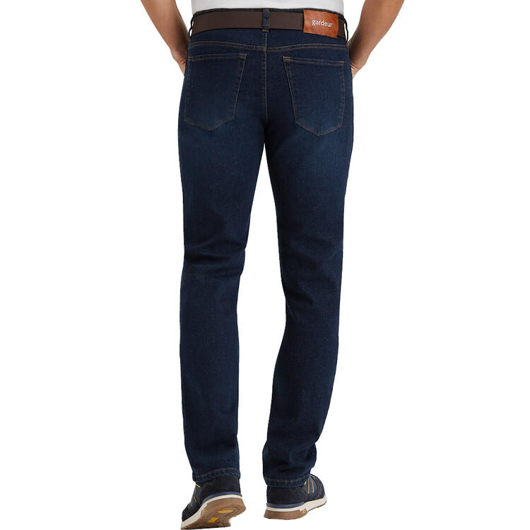 Auf diesem Bild sehen Sie Gardeur Herren Jeans, strapazierf�hig mit dehnbarem Bund in der Farbe dunkelblau