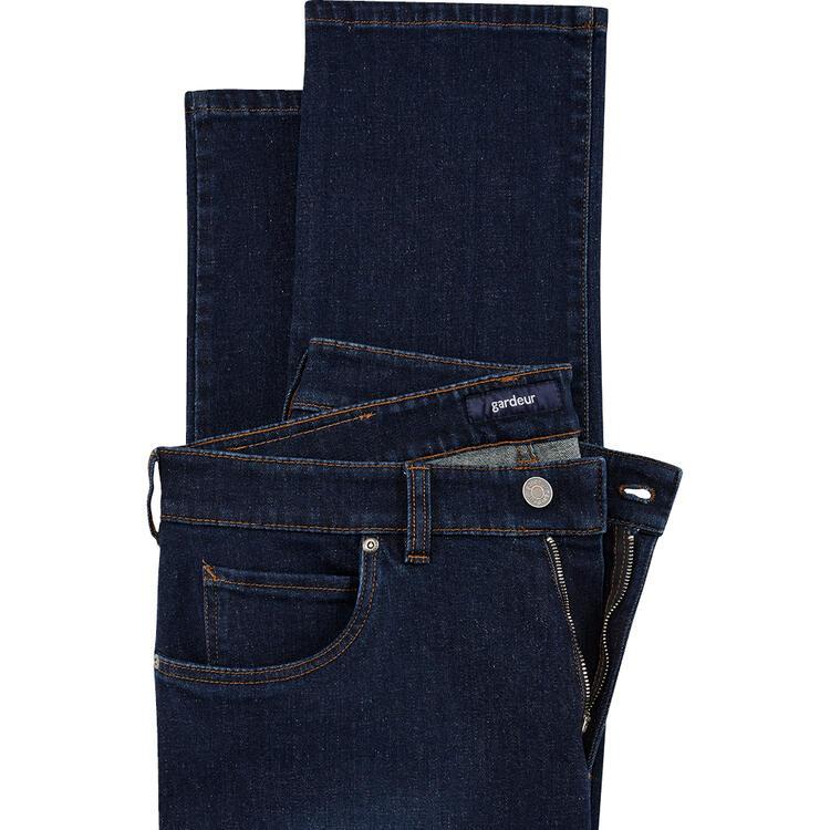 Auf diesem Bild sehen Sie Gardeur Herren Jeans, strapazierf�hig mit dehnbarem Bund in der Farbe dunkelblau
