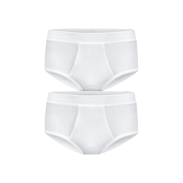 Auf diesem Bild sehen Sie Stroendberg 2er Pack Herren Lufttrikot-Slips in der Farbe wei�