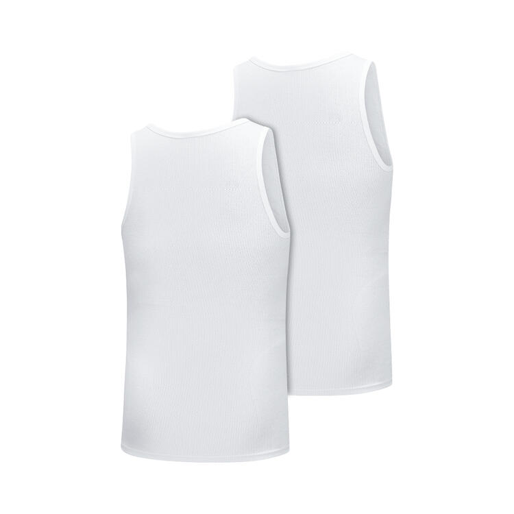 Auf diesem Bild sehen Sie Stroendberg 2er Pack Herren Lufttrikot-Tr�gershirts in der Farbe wei�