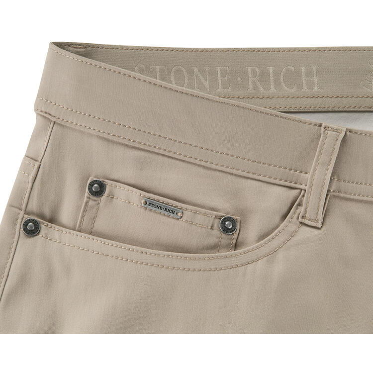 Auf diesem Bild sehen Sie Stone Rich Herren Leichtgewichthose, k�hlend und knitterarm in der Farbe beige