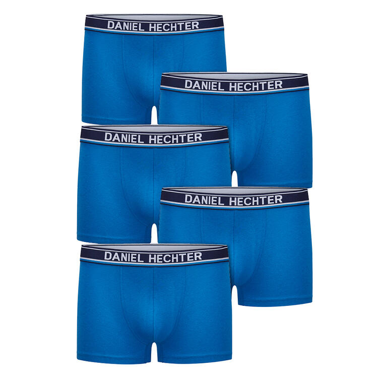 Auf diesem Bild sehen Sie Daniel Hechter 5er Pack Herren Boxershorts, elastischer Bund f�r sicheren Halt in der Farbe blau
