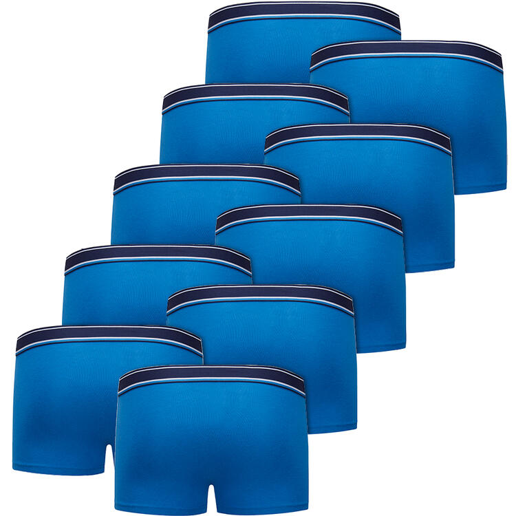 Auf diesem Bild sehen Sie Daniel Hechter 10er Pack Herren Boxershorts, elastischer Bund f�r sicheren Halt in der Farbe blau