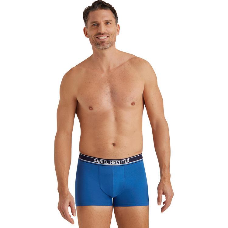 Auf diesem Bild sehen Sie Daniel Hechter 10er Pack Herren Boxershorts, elastischer Bund f�r sicheren Halt in der Farbe blau