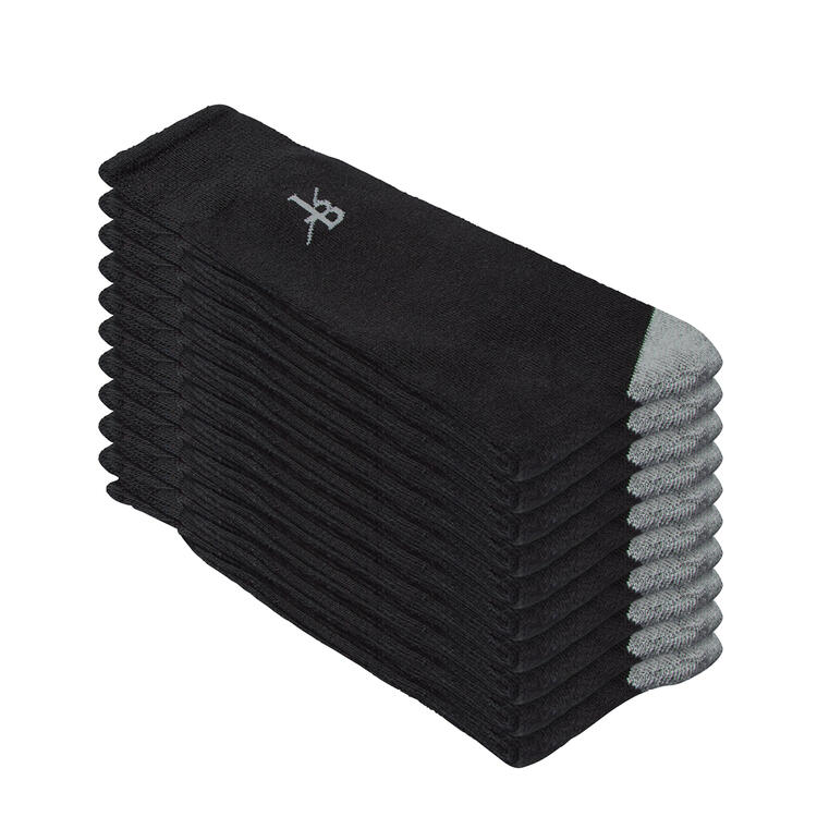 Auf diesem Bild sehen Sie Jacques Britt 10er Pack Diabetiker-Socken unisex in der Farbe schwarz