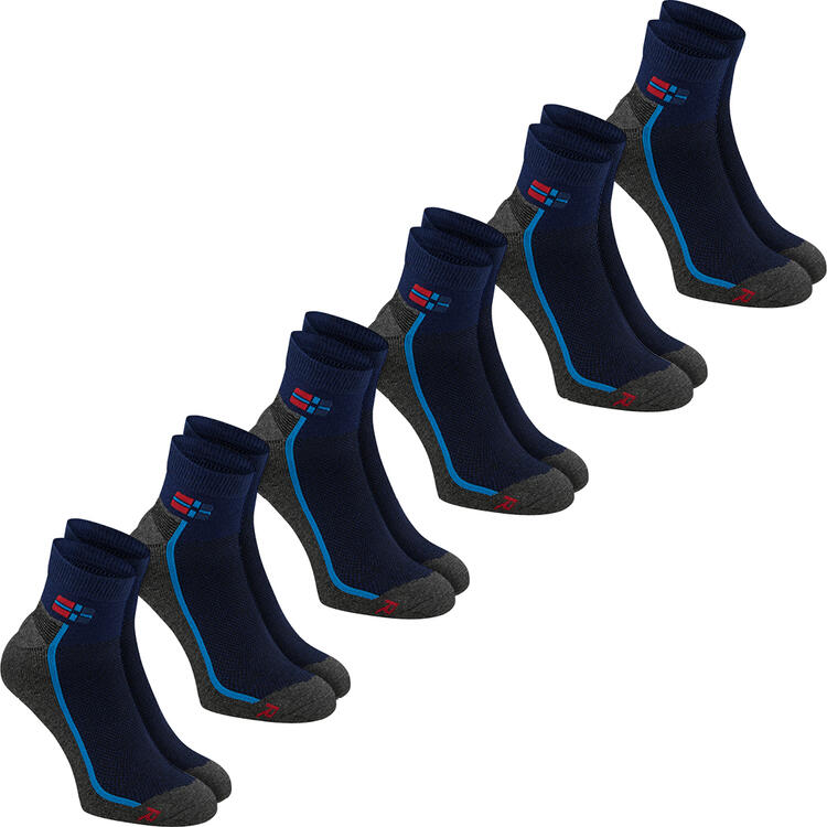 Auf diesem Bild sehen Sie Spitzbergen 6er Pack Funktionssocken tief in der Farbe blau